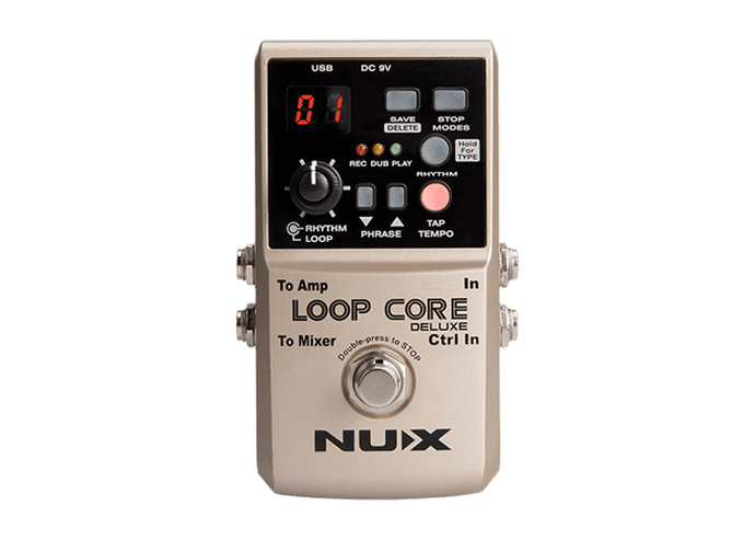 NUX Loop Core Deluxe Bundle 24-bit Looper Pedal + Free Shipping
