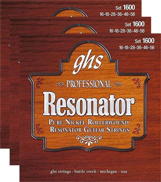 GHS Pure Nickel Rollerwound Resonator (1600) 3 Pack