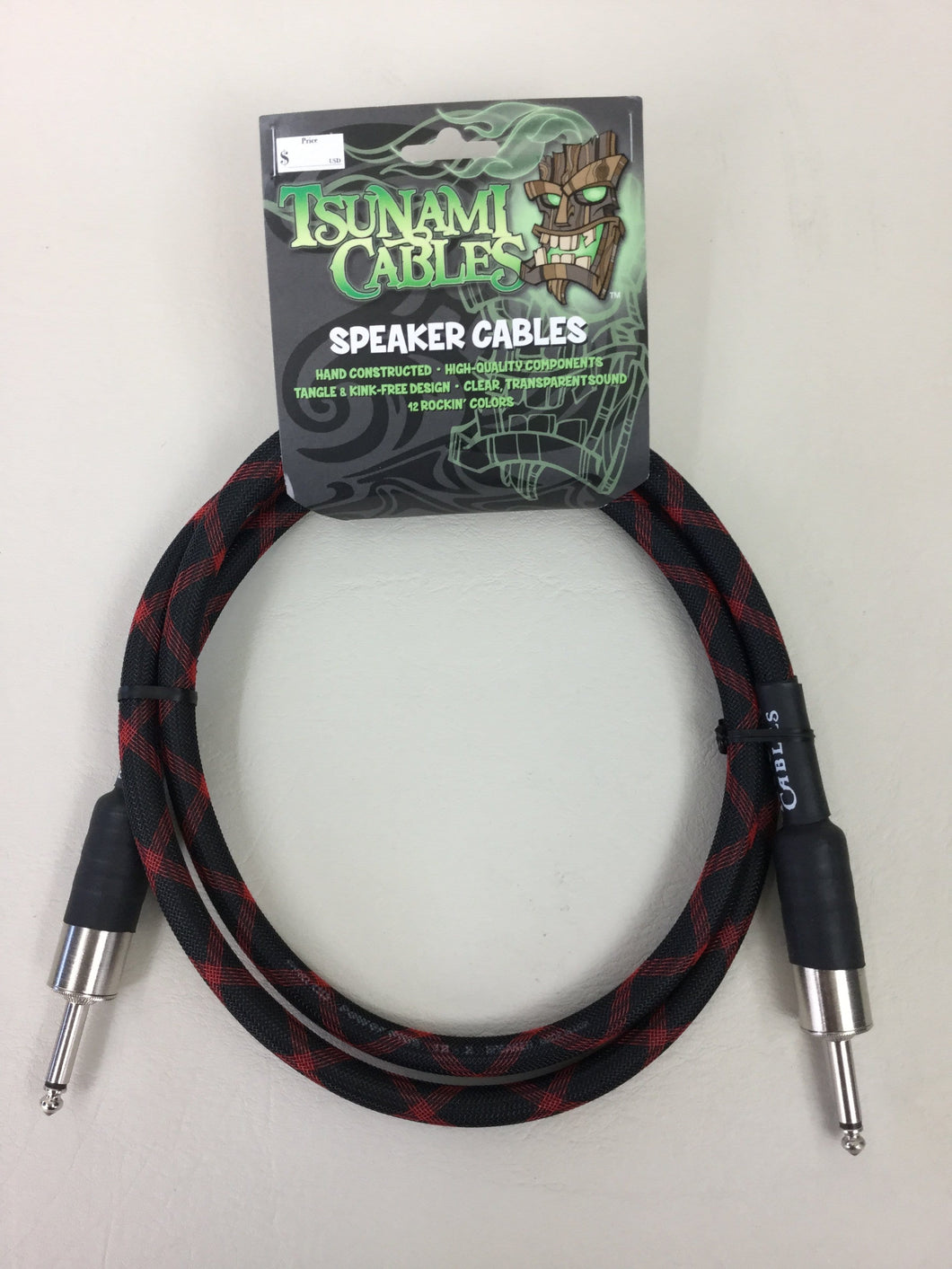 Tsunami Cables - 5ft Speaker Cable - Black Widow