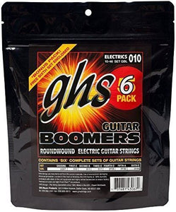 GHS Boomers Light Strings 10-46 - 5 PACK w/free bonus 6th set