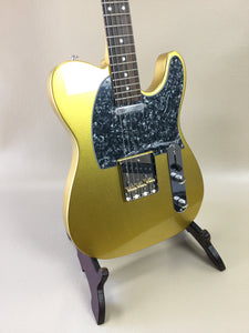 Atsah Guitars Model T Gold Metallic (w/ padded Atsah gig-bag)