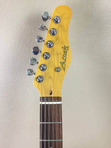 Atsah Guitars Model S Cobalt Blue (w/ padded Atsah gig-bag)