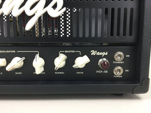 Wangs HD-15 - High Gain 3-channel 15W All Tube Amplifier Head (w/ foot-switch)