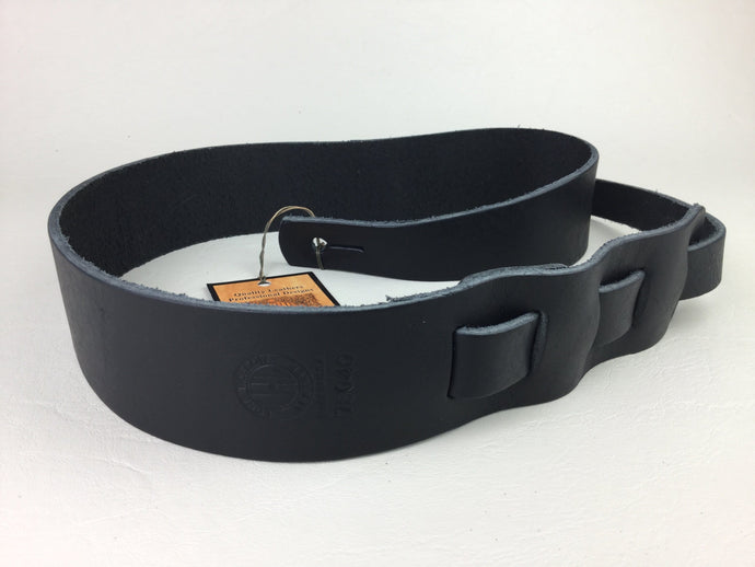Long hollow leather guitar on sale strap