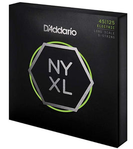 D'Addario NYXL45100 Electric Bass Strings - Regular Light 45-100 Long Scale - Tensolo Music Co.