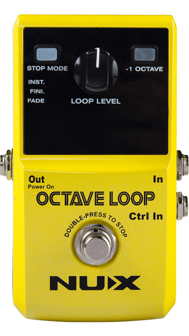 NUX Octave Loop Looper Pedal with -1 Octave Effect