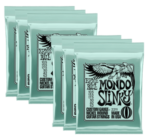Ernie Ball Mondo Slinky Nickel Wound Electric Guitar Strings (10.5-52) 3 or 6 Pack - Tensolo Music Co.