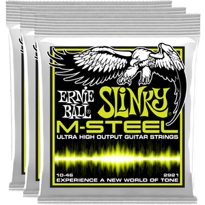 Ernie Ball Regular Slinky M-Steel Electric Guitar Strings (10-46)