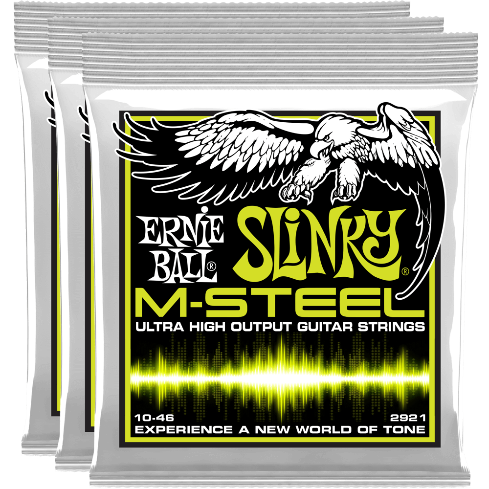 Ernie Ball Regular Slinky M-Steel Electric Guitar Strings (10-46)