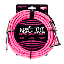 Carregar imagem no visualizador da galeria, Ernie Ball 18&#39; Braided Straight/Angle Instrument Cable