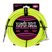 Carregar imagem no visualizador da galeria, Ernie Ball 18&#39; Braided Straight/Angle Instrument Cable