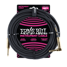 Load image into Gallery viewer, Ernie Ball 18&#39; Braided Straight/Angle Instrument Cable