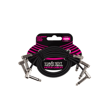 Load image into Gallery viewer, Ernie Ball 12&quot; Flat Ribbon Patch Cable 3-Pack P06222