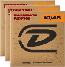 Carregar imagem no visualizador da galeria, Dunlop Strings - Phos Bronze Extra Light 10-48 (3 Pack) - Tensolo Music Co.