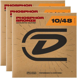 Dunlop Strings - Phos Bronze Extra Light 10-48 (3 Pack) - Tensolo Music Co.
