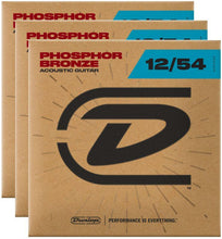 Load image into Gallery viewer, Dunlop Strings - Phos Bronze Light 12-54 (3 Pack) - Tensolo Music Co.