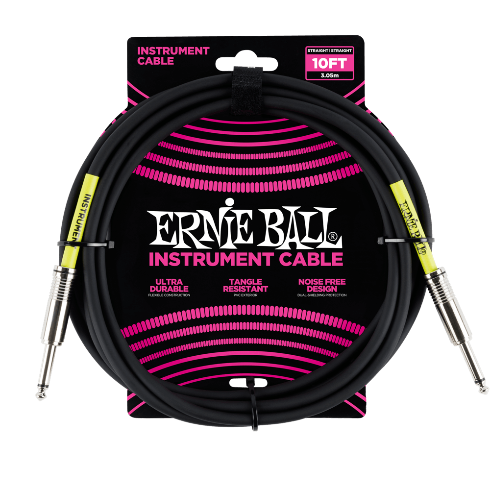 Ernie Ball Standard Instrument Cable - 10' Straight/Straight