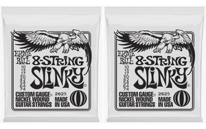 Ernie Ball Slinky 8-String Slinky Nickel Wound Strings 10-74 - 2 Pack