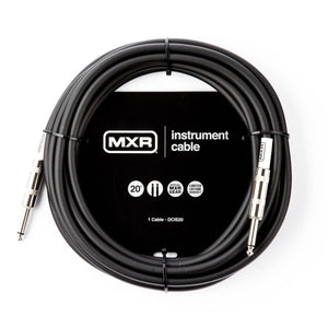 MXR Standard Instrument Cable - 20' Straight/Straight - Tensolo Music Co.