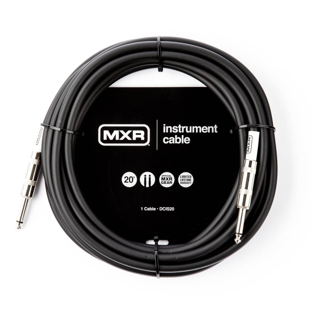 MXR Standard Instrument Cable - 20' Straight/Straight - Tensolo Music Co.