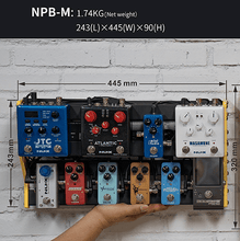 Load image into Gallery viewer, NUX Bumblebee NPB-M (Medium 6 Bar) Pedalboard with Carry Bag