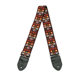 HipStrap Woodstock Red Vintage Style Guitar Strap - Tensolo Music Co.