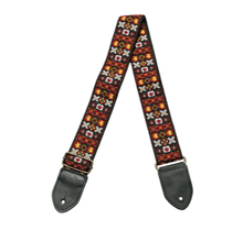 Charger l&#39;image dans la galerie, HipStrap Woodstock Red Vintage Style Guitar Strap - Tensolo Music Co.